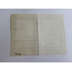 POLICY RECEIPT, L KRAKÓW MUTUAL INSURANCE COMPANY 1909, GŁAŻEWSKI