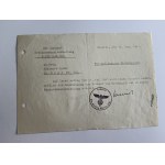 LETTER FROM BIELSKO-BIELITZ, 1941, SWASTIKA STAMP