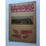 MAGAZINE, BROCHURE, CHRZANÓW, FABLOK LOCOMOTIVE FACTORY, RAILROAD, TRAIN, LOCOMOTIVE, 1959, SPECIAL ANNIVERSARY PUBLICATION