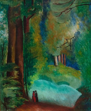 Mojżesz Kisling (1891 Kraków - 1953 Sanary-sur-Mer), Ville-d'avray, 1917