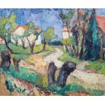 Mela Muter (1876 Warszawa - 1967 Paryż), Para obrazów: Pejzaż / Łodzie przy brzegu Rodanu