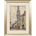 Mela Muter (1876 Warszawa - 1967 Paryż), Na ulicy Rue Carreterie w Awinionie z widokiem na dzwonnicę klasztoru Augustianów
