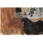 Henryk Hayden (1883, Varsovie - 1970, Paris), Nature morte avec un journal, une pipe, une bouteille et un as de trèfle