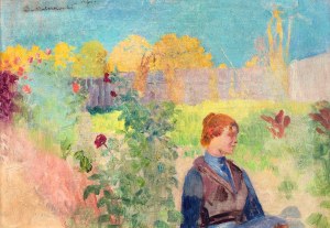 Jacek Malczewski (1854 Radom - 1929 Kraków), W ogrodzie, 1902 r.