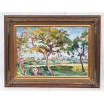 Wojciech Weiss (1875, Leorda, en Bucovine – 1950, Cracovie), Paysage vu depuis le jardin de l'artiste à Kalwaria Zebrzydowska, vers 1915-1920