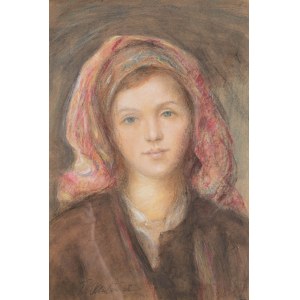 Teodor Axentowicz (1859 Brasov/Roumanie - 1938 Cracovie), Une beauté houtsoule