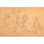 Jan Matejko (1838 Kraków - 1893 tamże), Scena humorystyczna. Błazenada
