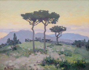 Iwan Trusz (1869 Wysocko - 1940 Lwów), Pejzaż neapolitański