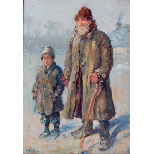 Erno Erb (1890 Lviv – 1943, ibid.), a Siberian deportee with a child