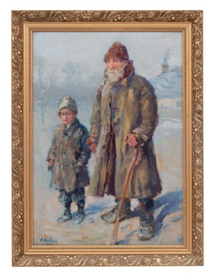 Erno Erb (1890 Lwów - 1943 tamże), Sybirak z dzieckiem