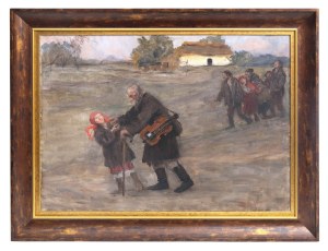 Teodor Axentowicz (1859 Braszów/Rumunia - 1938 Kraków), Dziewczyna prowadząca lirnika