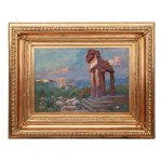 Bronisława Rychter-Janowska (1868, Kraków – 1953, ibid.), The Valley of the Temples in Agrigento, Sicily (Girgenti), 1913