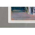 Bronisława Rychter-Janowska (1868 Kraków - 1953 tamże), Dworek w zachodzącym słońcu