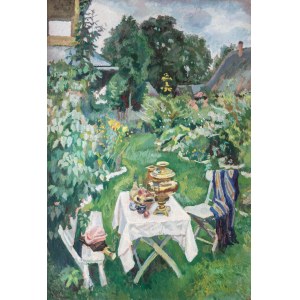 Stanisław Kamocki (1875, Varsovie - 1944, Zakopane), Dans le jardin, Dans le jardin II, avant 1927.