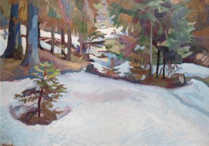 Stanisław Kamocki (1875 Warszawa - 1944 Zakopane), Topniejące śniegi, przed 1919 r.