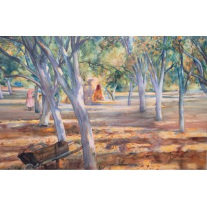 Aleksander Augustynowicz (1865 Iskrzynia – 1944 Warschau), „Garten im Herbst“, 1911