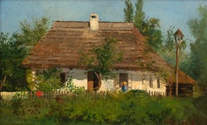 Konstanty Niemczykiewicz (1848 Kraków - 1917 Lwów), Zagroda wiejska, 1894 r.