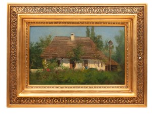 Konstanty Niemczykiewicz (1848 Kraków - 1917 Lwów), Zagroda wiejska, 1894 r.