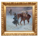 Wojciech Kossak (1856, Paris – 1942, Kraków), “Cavalryman with a Horse,” 1926