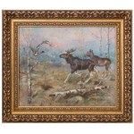 Jerzy Kossak (1886, Kraków – 1955, ibid.), *Elks*, 1947