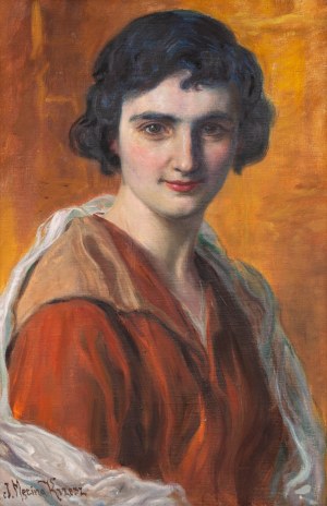 Józef Męcina-Krzesz (1860 Kraków-1934 Poznań), Brunetka