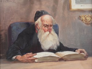 Adam Setkowicz (1875 Kraków - 1945 tamże), Rabin nad księgą