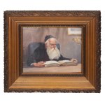 Adam Setkowicz (1875, Kraków – 1945, ibid.), Rabbi at the Torah scroll