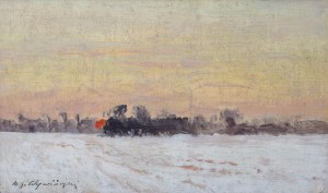 Michał Gorstkin-Wywiórski (1861 Warszawa - 1926 Berlin), Zimowy poranek