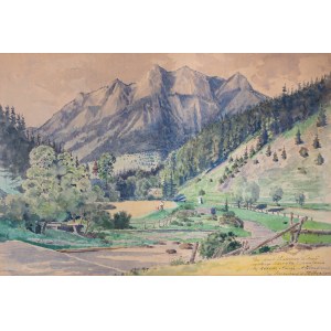 Antoni Kozakiewicz (1841, Kraków – 1929, ibid.), Szczawnica – View from Grajcarek, before 1903