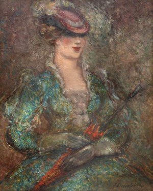 Stanisław Eleszkiewicz (1900 Czutowo k. Połtawy - 1963 Paryż), Dama z parasolką