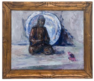 Włodzimierz Terlikowski (1873 Poraj - 1951 Paryż), Martwa natura z figurą Buddy, 1920 r.