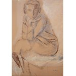 Leopold Gottlieb (1879 Drohobycz - 1934 Paryż), Siedząca (praca dwustronna)
