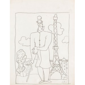 Stanisław Eleszkiewicz (1900, Chutovo, near Poltava – 1963, Paris), By the Eiffel Tower