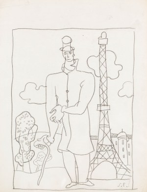 Stanisław Eleszkiewicz (1900 Czutowo k. Połtawy - 1963 Paryż), Przy wieży Eiffla