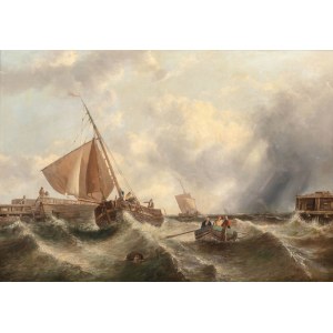 Edwin Hayes (1819, Bristol - 1904), In mare