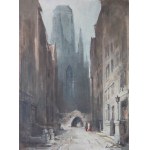 Marian Mokwa (1889 Malary - 1987 Sopot), Widok na ul. Mariacką w Gdańsku