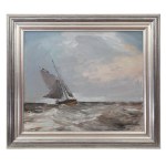 Marian Mokwa (1889, Malary – 1987, Sopot), Łódź at Sea