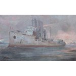 Marian Mokwa (1889 Malary - 1987 Sopot), Krążownik Aurora