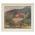 Eugeniusz Dzierzencki (1905 Warschau – 1990 Sopot), Sopot. Blick von der Terrasse / Blick aus dem Fenster