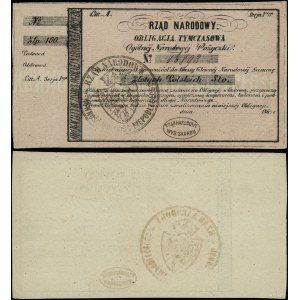Poland, temporary bond form for 1,000 zlotys, 186.