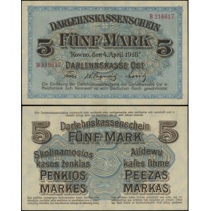 Poland, 5 stamps, April 4, 1918