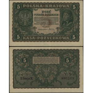Poland, 5 Polish stamps, May 17, 1919, II-X
