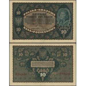 Poland, 10 Polish marks, August 23, 1919, II-DJ