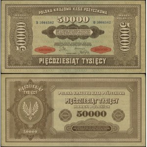 Poland, 50,000 Polish marks, October 10, 1922, B