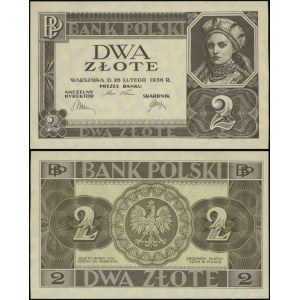 Poland, 2 zlote, February 26, 1936