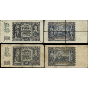 Polska, zestaw 8 banknotów, 1940-1941