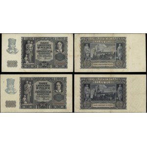 Polska, zestaw 8 banknotów, 1940-1941