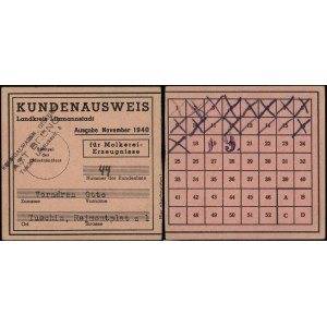 Poland, work permits from the Łódź ghetto, November 1940