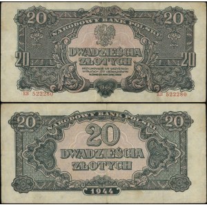 Polska, 20 złotych, 1944, OBOWIĄZKOWYM, EB