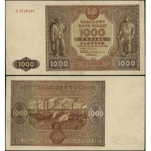 Poland, 1,000 zlotys, January 15, 1946, D